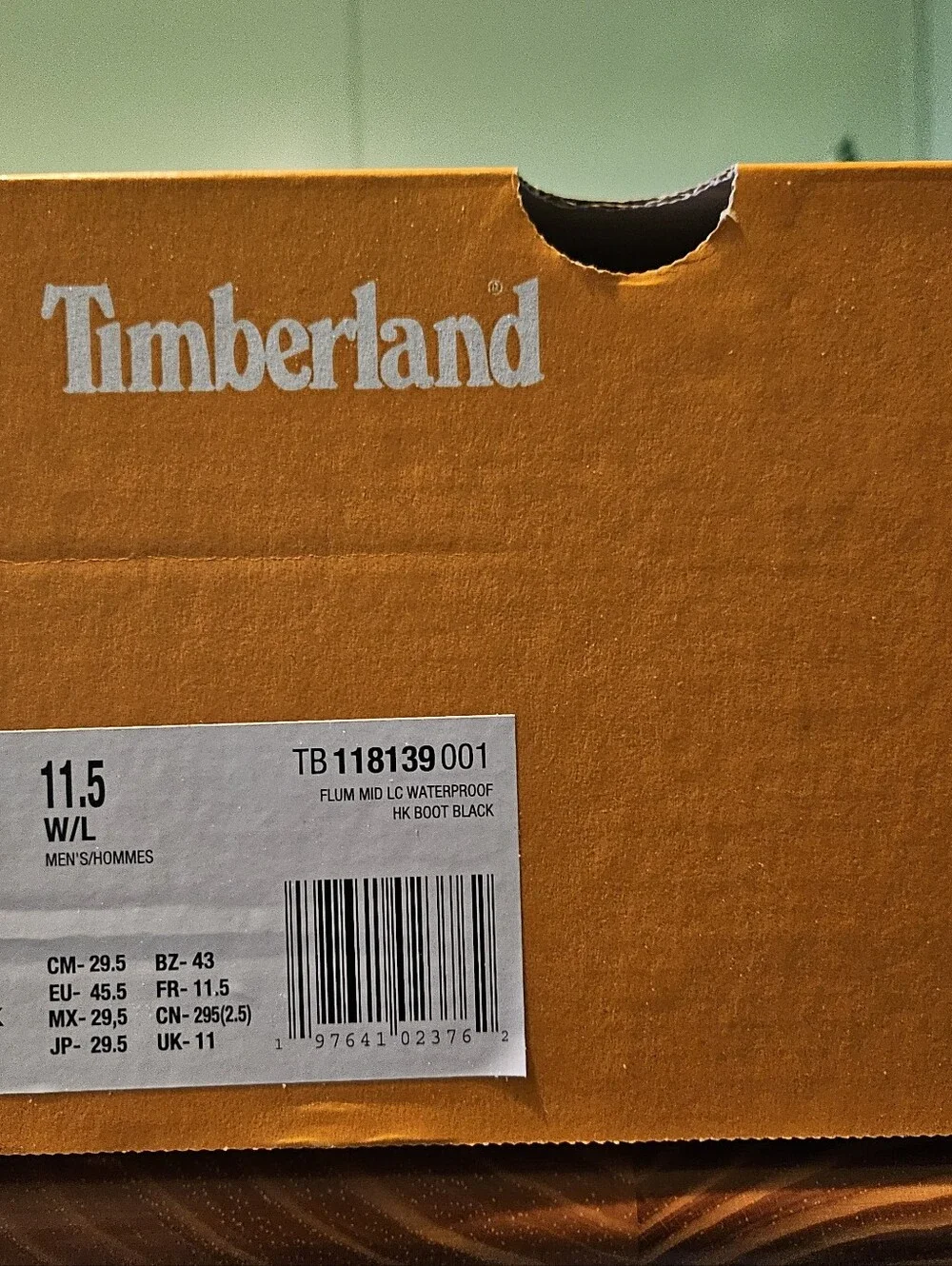 Timberland Men's Black Waterproof Work Boot